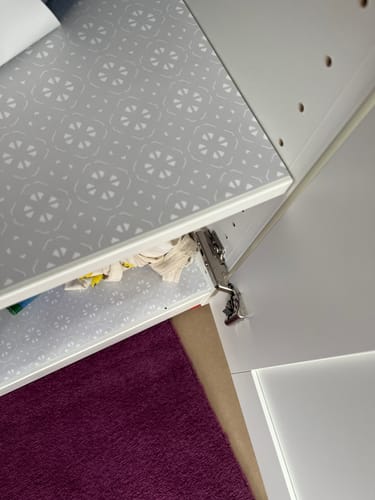 Customer photo review of LAVENDER & NEEM OIL Scented Drawer Liners in SOFT GREY