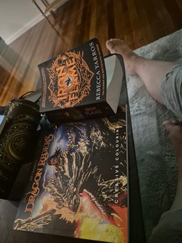 Customer photo review of Dragon Riders Colouring Book