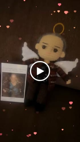 Customer video review of Dolly® Personalized Crochet Doll with Photo Card