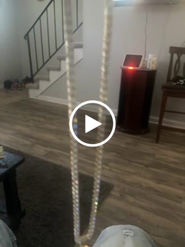 Customer video review of Single Row Custom Image Circle Pendant