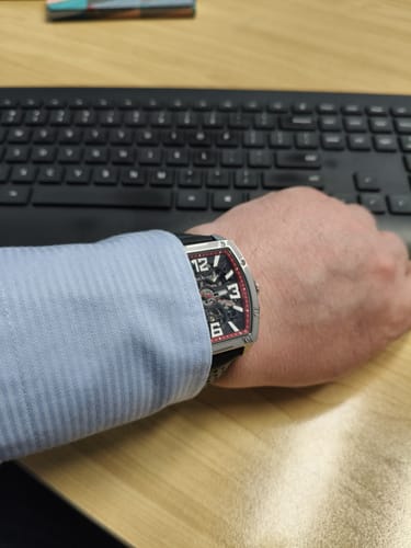 Customer photo review of CN Racing Team Collaboration Tonneau Shape Skeleton Watch 42mm