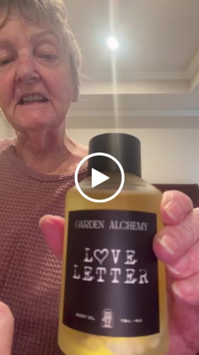 Customer video review of LOVE LETTER BODY OIL