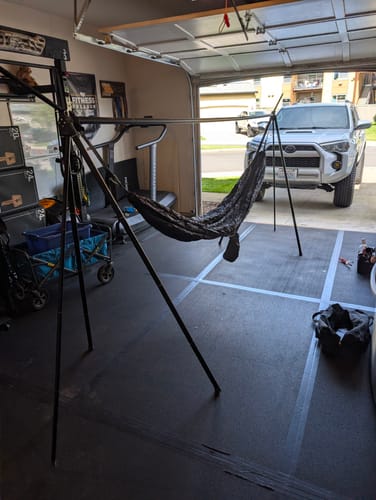 Customer photo review of Turtlebug Camper Hammock Stand