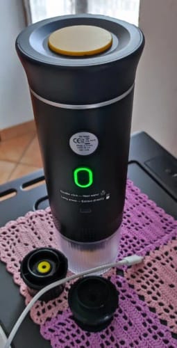 Customer photo review of CoffeeGo™ Pro – Cafetera Portátil 3 en 1