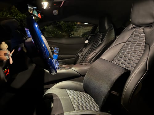 Customer photo review of 2020+ Toyota Supra Custom Leather Seat Covers