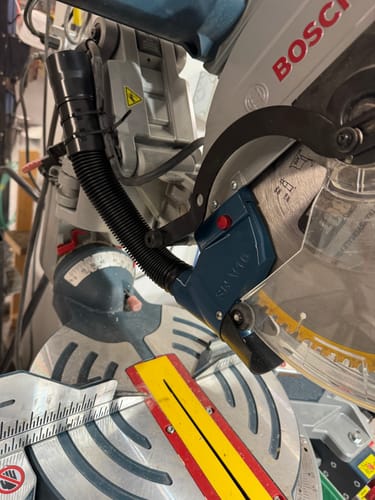 Customer photo review of Dust Collection Chute & Plan Bundle for Bosch Axial Glide Miter Saw