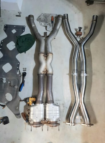 Customer photo review of Corvette C7 3" 6.2L V8 3" Connection Performance X-Pipe