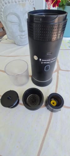 Customer photo review of CoffeeGo™ Pro – Cafetera Portátil 3 en 1