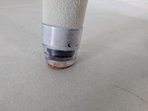 Customer photo review of Round Felt Silicone Chair Leg Protectors | Extra-Durable Chair Floor Protectors