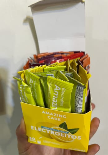 Customer photo review of Súper Pack Electrolitos 5 Sabores (150 sticks)