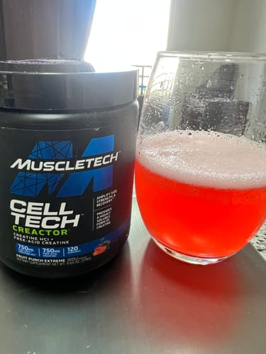 Customer photo review of Muscletech Cell-Tech Creactor Creatina HCL 120 Servicios