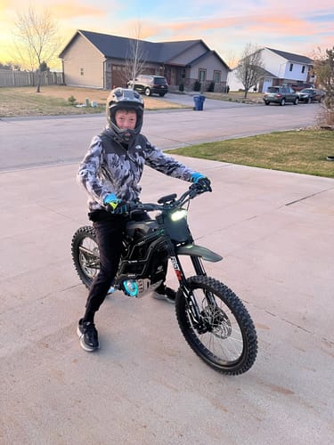 Customer photo review of 79Bike Falcon GT, 72V Electric Dirt Bike