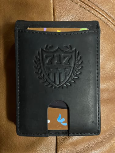 Customer photo review of 717 Leather Wallet