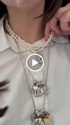 Customer video review of Collana "Gocce di Luna"
