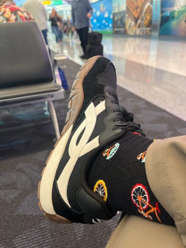 Customer photo review of Hareball - Wide Toe Sneakers