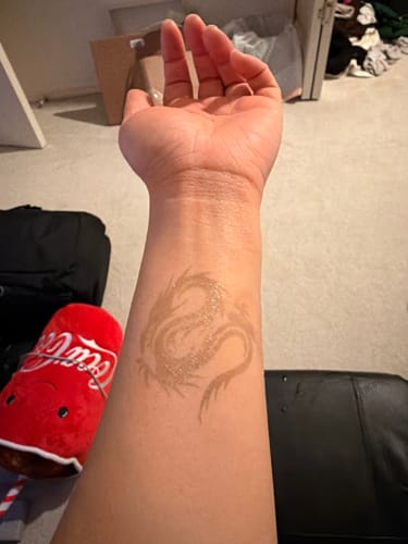 Customer photo review of Tribal Dragon Tattoo - Semi Permanent