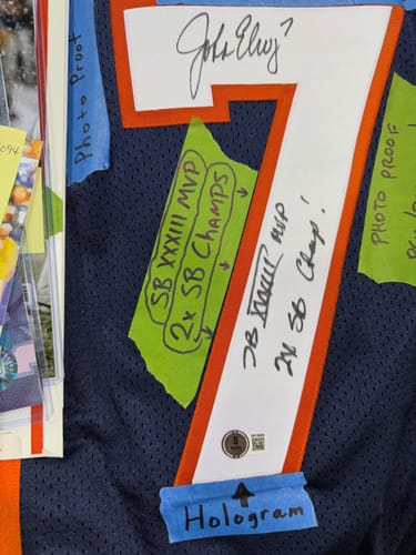 Customer photo review of John Elway Autograph Signing