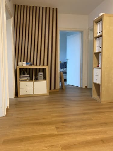 Customer photo review of Akustikpaneel Natürliche Eiche | 240 cm x 60 cm | Einseitig Echtholzfurnier