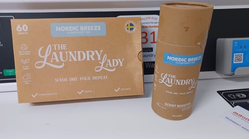 Customer photo review of Nordic Breeze Scented Laundry Sheets