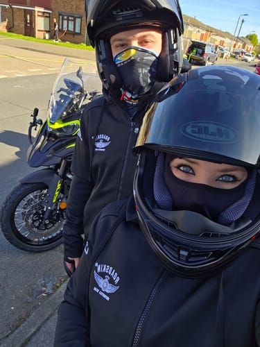 Customer photo review of Motorcycle Armoured Hoodie - Easyrider II