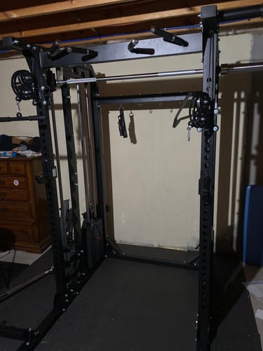 Customer photo review of Major Fitness B52 All-In-One Home Gym Smith Machine