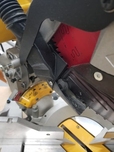 Customer photo review of Dust Collection Chute for DeWalt DWS779/780 Sliding Miter Saw