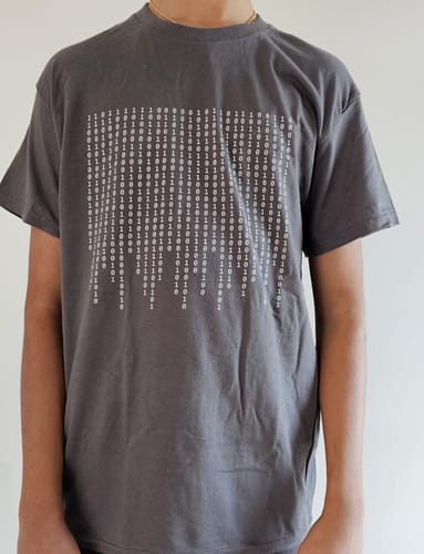 Customer photo review of Binary rain T-Shirt