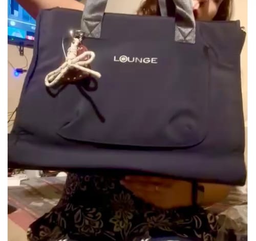 Customer photo review of Bolso Nylon Notebook Charm Corazón Street