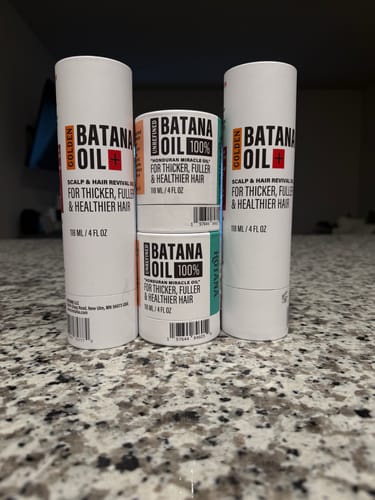 Customer photo review of Unrefined & Golden Batana Oil Duo