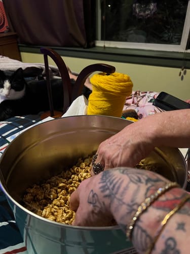 Customer photo review of Medium Popcorn Tin