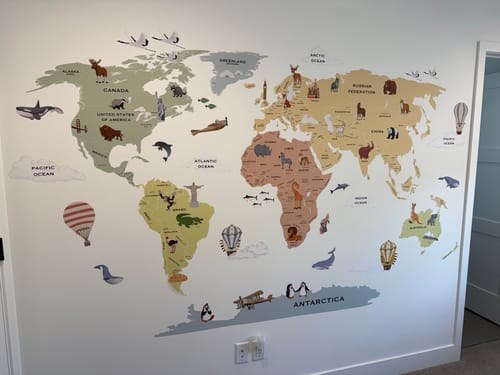 Customer photo review of World Map with Capitals