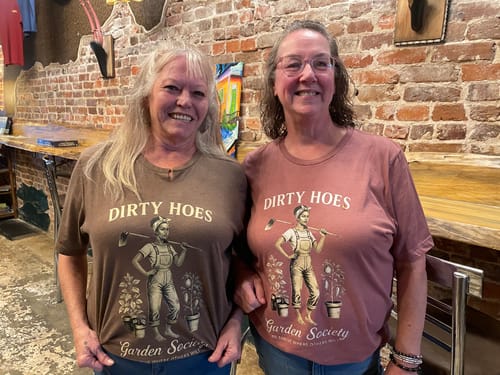Customer photo review of Dirty Hoes v2 T-Shirt
