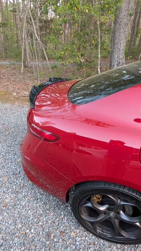Customer photo review of M4 Style Trunk Spoiler - 2016-2023 Alfa Romeo Giulia 952 Sedan