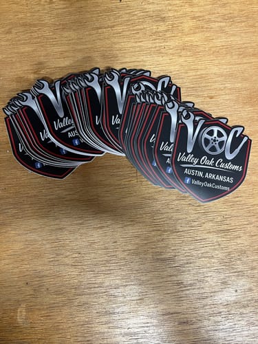 Customer photo review of 150 Custom 3" Laminated Vinyl Stickers