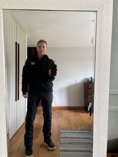 Customer photo review of Motorcycle Armoured Hoodie - Easyrider II