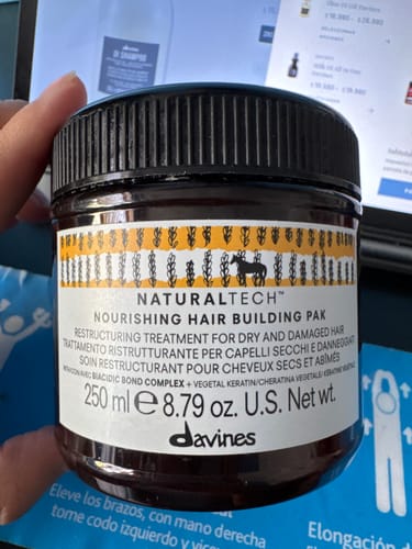 Customer photo review of Mascarilla Reestructurante Hair Building Nourishing Naturaltech Davines
