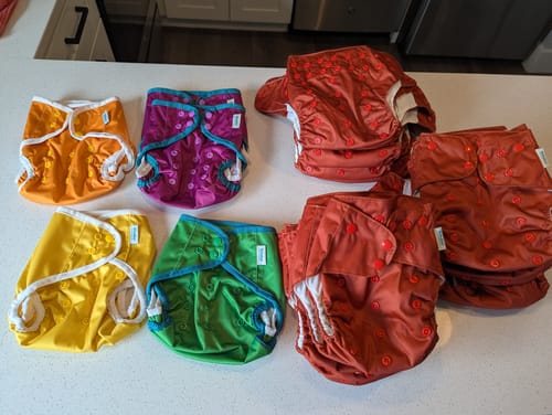Customer photo review of Essentials Pocket Cloth Diaper with Athletic Wicking Jersey