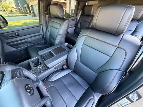 Customer photo review of 2022+ Toyota Tundra Custom Leather Seat Covers