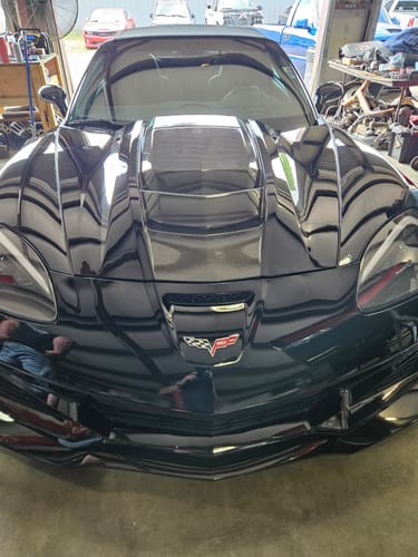 Customer photo review of 2005-13 Corvette C6 Z06 | C7 ZR1 Style Primed Front Bumper Replacement Cover