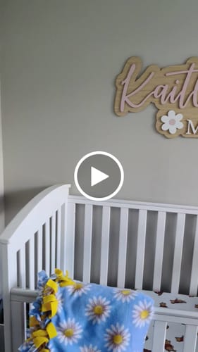 Customer video review of Popped Two names with Flowers Name Plaque