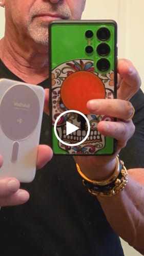 Customer video review of SolidSafe™ Air 5K Solid-State Qi2 Power Bank w/Titanium Enclosure