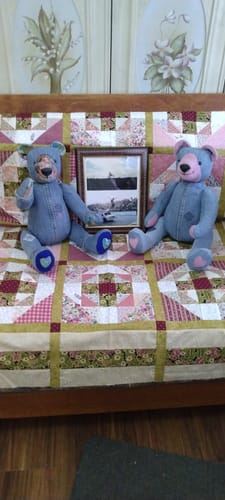 Customer photo review of Memory Bear FREE PATTERN