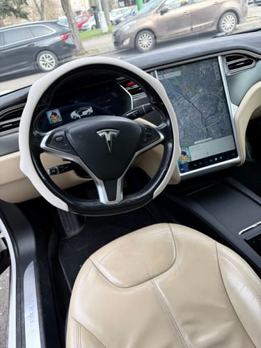 Customer photo review of EVAAM® Leather Steering Wheel Cover for Tesla Model 3/S/X/Y (2012-2023)