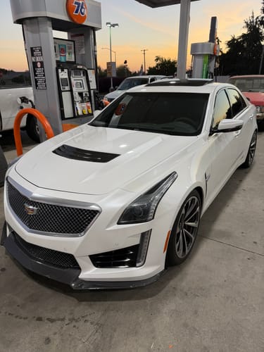Customer photo review of 2016-19 Cadillac CTS-V Front Splitter & Side Wheel