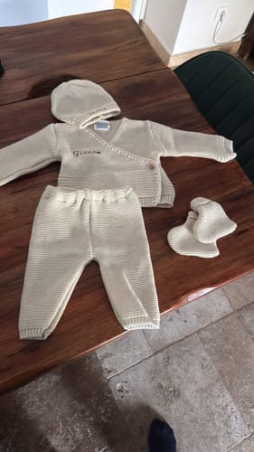 Customer photo review of Tenue maille brodée
