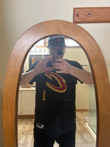 Customer photo review of Men's Cleveland Cavaliers Black 2022/23 Swingman Custom Jersey1 - Statement Edition