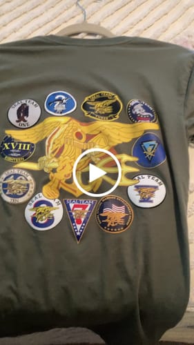 Customer video review of Double-Sided U.S. Navy SEAL Teams Tribute Frogman T-Shirt