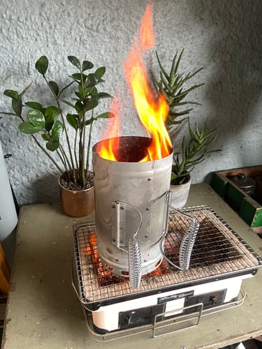 Customer photo review of 100% Mallee Root Charcoal
