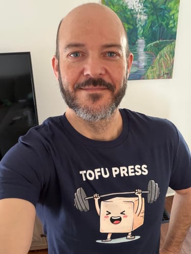 Customer photo review of Tofu Press T-Shirt