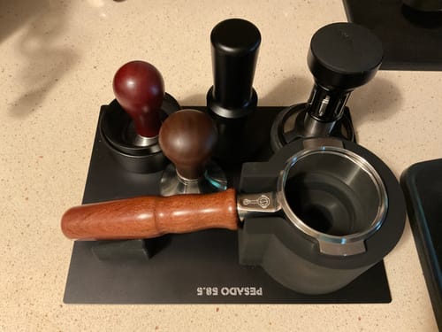 Customer photo review of Pesado Portafilter Tamping Station